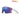 The Julbo USA Fury cycling sunglasses feature a white frame and blue-purple mirrored photochromic lenses with REACTIV technology branding in the top right corner. #color_matte-white-translucent-gray-with-reactiv-1-3-high-contrast-lens
