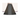 Close-up of a black, triangular plastic base from Julbo Eyewear Edge Cover Sunglasses Parts attached to a translucent surface on a white background. #color_edge-cover-nose-shield-black