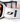 Close-up of white ski goggles with an orange lens, featuring a black logo and a signature on the adjustable strap.