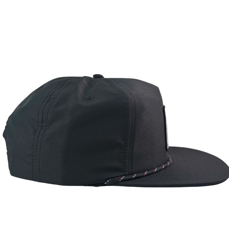 #color_Né dans les Alpes Unstructured Hat - Black