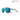 Julbo Eyewear Slack: Gray sunglasses with blue mirrored polarized lenses, matte double-bridge frame, and textured arms. SPECTRON HD POLARIZED logo displayed in the top right corner. #color_translucent-gray-/-black-with-spectron-3-polarized-hd-lens