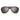 Front view of black sunglasses with large, reflective lenses and red accents—compatible with Julbo Eyewear’s Explorer Sunglasses Parts for easy replacement. #color_explorer-alti-arc-4-lens-brown-color