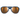 Julbo Eyewear Explorer Sunglasses Parts shown from the front on a white background, featuring blue frames and large mirrored copper replacement lenses. #color_explorer-xl-reactiv-2-4-polarized-lens