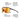 The Julbo Eyewear Frequency sunglasses are shown in black with orange vented lenses, featuring labeled callouts for full coverage, nose grip, Grip Tech temples, and a lightweight shield design. #color_black-gray-with-reactiv-1-3-light-amplifier-lens