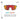 Spectron 3 shield-style sunglasses with a dark blue frame and red-to-orange mirrored lenses, shown on a white background with feature text and sun icons. #color_dark-blue-green-grey-with-spectron-3-lens