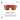 The Julbo USA Fury cycling sunglasses feature red mirrored lenses and a black frame, offer 13% VLT, block 87% of visible light, ensure 100% UV protection, and are perfect premium sports eyewear for outdoor athletes. #color_black-red-with-spectron-3-lens