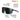 Sunglasses with features highlighted on a white background, including REACTIV Technology branding. #color_black-matte-green-with-reactiv-0-3-lens