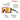 Reactiv Technology sport sunglasses with a black frame and orange-to-yellow mirrored lenses, shown on a white background with callout text explaining features like full venting, grip tech temples, nose grip, and air link temple system. #color_translucent-black-black-with-reactiv-1-3-light-amplifier-lens