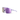The Julbo Eyewear Intensity sunglasses feature a purple wraparound frame, single mirrored lens, and slim arms—ideal for trail running. Shown on a white background. #color_purple-with-spectron-3-lens