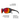 The Julbo-usa Camino sunglasses feature black frames with red reflective lenses, curved temples, removable side shields for trekking sun protection, and an attachment point for a sunglass cord. #color_black-with-spectron-3-lens