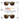 A pair of Reactiv Polarized sunglasses with dark brown lenses and a black frame, shown in two states: cloudy 20% VLT at the top and extreme sunlight 5% VLT at the bottom, with explanatory text and icons between them. #color_transluscent-black-neon-orange-with-reactiv-2-4-polarized-lens