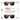 A pair of Reactiv Polarized sunglasses with dark brown lenses and a black frame, shown in two states: cloudy 20% VLT at the top and extreme sunlight 5% VLT at the bottom, with explanatory text and icons between them. #color_transluscent-black-neon-orange-with-reactiv-2-4-polarized-lens