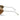 Close-up of a pair of sunglasses with brown leather arms on a white background. #color_legacy_temples_pair_black_havana