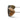 Close-up of a brown leather product with metal accents on a white background. #color_legacy-side-shield-pair-black-havana