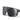 Close-up of a pair of black, wraparound sports sunglasses with large, mirrored lenses and a thick frame.