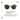 Julbo Eyewear's Legacy sunglasses, inspired by glacier glasses, feature dark polycarbonate polarized lenses with 12% VLT and SPECTRON 3 POLARIZED tech, blocking 88% visible light and offering 100% UV protection. #color_light-gray-gold-with-spectron-3-polarized-lens