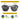Sunglasses with labeled vision correction options and Julbo progressive lens technology explanation.