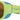 Close-up of Julbo Eyewear Montebianco Sunglasses Parts in green and blue with brown lenses, side shields, and a visible Julbo logo on the temple arms. #color_montebianco-side-shields-pair-blue