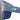 Close-up of the side of Julbo USA Monterosa 2 Lenses & Parts featuring a light blue logo, textured dark blue ear and temple pads, and stylish lenses. #color_monterosa-2-0-side-shields-pair-blue-blue