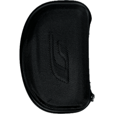 The Julbo Eyewear Premium Hard Case is a black textured, zippered case for sunglasses protection, featuring a subtle embossed logo on the front and shown against a white background.
