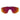 Julbo USA Rush Lenses & Parts feature white frames, large red-orange gradient mirrored lenses, and sleek temple arms, displayed against a plain background. #color_rush-front-frame-white