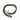 The Julbo Braided Cord by Julbo Eyewear features a black and yellow braid with metal clips at each end, shown looped on a white background.