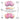 Rose-colored goggles with 'Reactiv' branding on a white background. #color_white-with-reactiv-1-3-high-contrast-lens