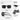 Sunglasses with measurement details and packaging information on a white background