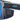 Close-up of Julbo USA Shield Lenses & Parts featuring black and blue frames, textured padding, distinct temple arms, and a small blue logo on the temple. #color_shield-side-shields-pair-black-blue