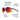 Julbo Eyewear’s Shine L sunglasses feature red mirrored lenses, a bio-sourced Rilsan frame, curved temples with soft rubber grip tech, flexible nose grip, and descriptive labels for a comfortable fit. #color_translucent-black-/-red-with-spectron-3-lens