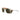 The Julbo Eyewear Slack Cover sunglasses feature clear frames, a polarized lens with dark tint, red accents on top, and beige details on the nose bridge and arms. #color_crystal-brown-with-spectron-3-polarized-lens