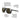 Julbo Eyewear's Ward sunglasses feature a bio-sourced Rilsan frame, curved temples, flexible nose grip, and soft rubber tech for comfort and stability—ideal après ski shades. #color_black-with-spectron-3-polarized-lens