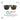 A pair of dark aviator-style sunglasses with tinted lenses, shown on a white background with marketing text and sun icon graphics. The text reads '12% VLT', 'SPECTRON 3 POLARIZED', and describes light-blocking performance. #color_black-with-spectron-3-polarized-lens