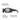 Side view of black Julbo Eyewear Whoops sunglasses with Spectron lenses, featuring a wide shape for vision and protection, comfort bridge for secure grip, and curved temples for stable fit during movement. #color_matte-black-with-spectron-3-polarized-lens