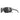 Julbo Eyewear Camino RX gray wraparound sunglasses feature dark lenses, removable side shields, and a logo on the temple, shown on a white background. #color_black-/-gray