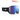 The Julbo Eyewear Cyrius X is a black ski goggle with a wide, reflective blue photochromic lens and a black strap with white logo. REACTIV PHOTOCHROMIC branding and advanced anti-fog tech ensure clear vision on the slopes. #color_black-with-reactiv-2-4-polarized-lens