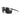 The Julbo Eyewear Faster RX sunglasses feature a modern, rimless design with an aerodynamic mono-lens frame, wide tinted lens, and thin black arms, displayed against a white background. #color_matte-black
