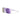 The Frequency by Julbo Eyewear are shield sunglasses with a single purple lens and speckled purple frame, ideal for running, shown on a white background. #color_white-purple-with-spectron-3-lens