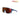 Julbo USA Fury blue cycling sunglasses with orange mirrored photochromic lenses, a wraparound design, and REACTIV branding—ideal sports eyewear for active lifestyles. #color_blue-translucent-blue-with-reactiv-0-3-high-contrast-lens