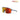 The Julbo Eyewear Intensity cycling sunglasses feature a blue frame and large red-orange mirrored photochromic lenses, ideal for trail running, displayed on a white background with "REACTIV PHOTOCHROMIC" text in the top right corner. #color_translucent-blue-black-with-reactiv-1-3-light-amplifier-lens