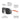 Sunglasses with labeled features on a white background. #color_white-/-fluorescent-orange