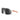 Sunglasses with black lenses and orange arms on a white background. #color_white-/-fluorescent-orange