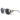 Julbo Eyewear's Legacy RX aviator sunglasses feature blue lenses, black frames, and beige leather side shields secured with metal rivets, shown against a white background. #color_blue-/-gray