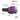 A pair of snow goggles with a black wide strap and a large reflective lens showing purple, pink, and blue iridescent tones. The image includes callout lines and text describing features such as REACTIV photochromic lens transitions, dual lens anti-fog construction, spherical lens shape, extra wide strap with silicone lining, and SuperFlow Pro enhanced anti-fog system. #color_black-with-reactiv-0-4-high-contrast-lens