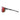 Side view of Julbo USA Rush Lenses & Parts sports sunglasses, featuring matte black temple arms, olive green accents, and red reflective lenses. #color_rush-temple-arms-pair-black-green