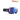 Julbo snow goggles with a black strap and a blue-to-purple mirrored lens, shown on a white background with a 'REACTIV PHOTOCHROMIC' badge in the top right. #color_black-with-reactiv-2-4-polarized-lens