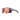 The Julbo-usa Shield M sports sunglasses feature a matte black frame, mirrored orange lenses, removable side shields, wraparound design, and adjustable temple arms for mountain-grade protection. #color_translucent-gray-pink-with-spectron-3-lens