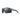 Julbo Eyewear's Shield M RX sports sunglasses feature a matte black frame with dark lenses, red accents, removable side shields, and a fabric temple strap. Compatible with REACTIV photochromic Rx lenses for custom prescriptions. #color_translucent-gray-/-pink
