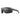 Julbo Eyewear Shield RX: Black sport sunglasses with rectangular lenses, side shields, and blue accents. Enjoy optical precision with REACTIV photochromic Rx lenses for the ultimate prescription sunglasses, shown on a white background. #color_black-/-blue