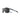 The Streets RX by Julbo Eyewear: rectangular sunglasses with dark lenses, transparent grey wraparound frame, and navy blue arms, displayed on a white background. #color_translucent-gray-/-blue